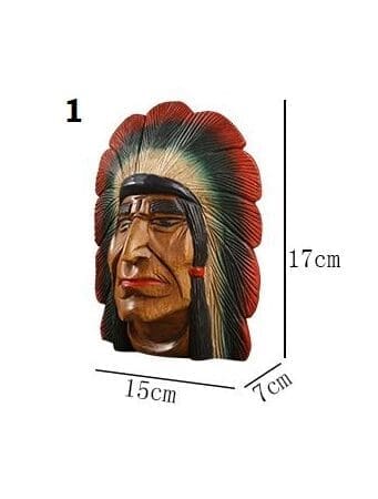 Statue Amérindienne Chef Massif
