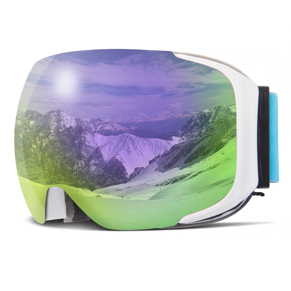 Lunette de ski masque à lentille interchangeable anti-buée – Image 2
