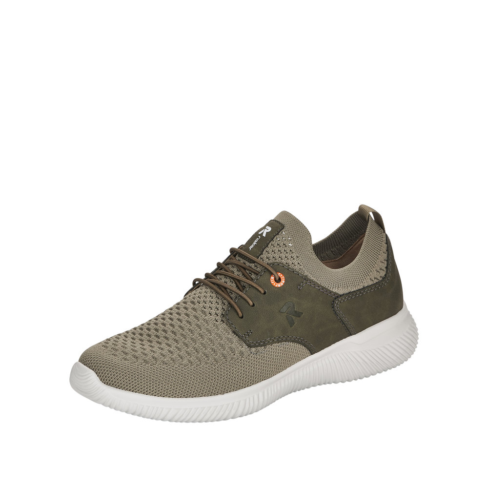 Tennis homme à enfiler, largeur confort, coloris vert bronze RIEKER EVOLUTION 07401-52 (A) – Image 2