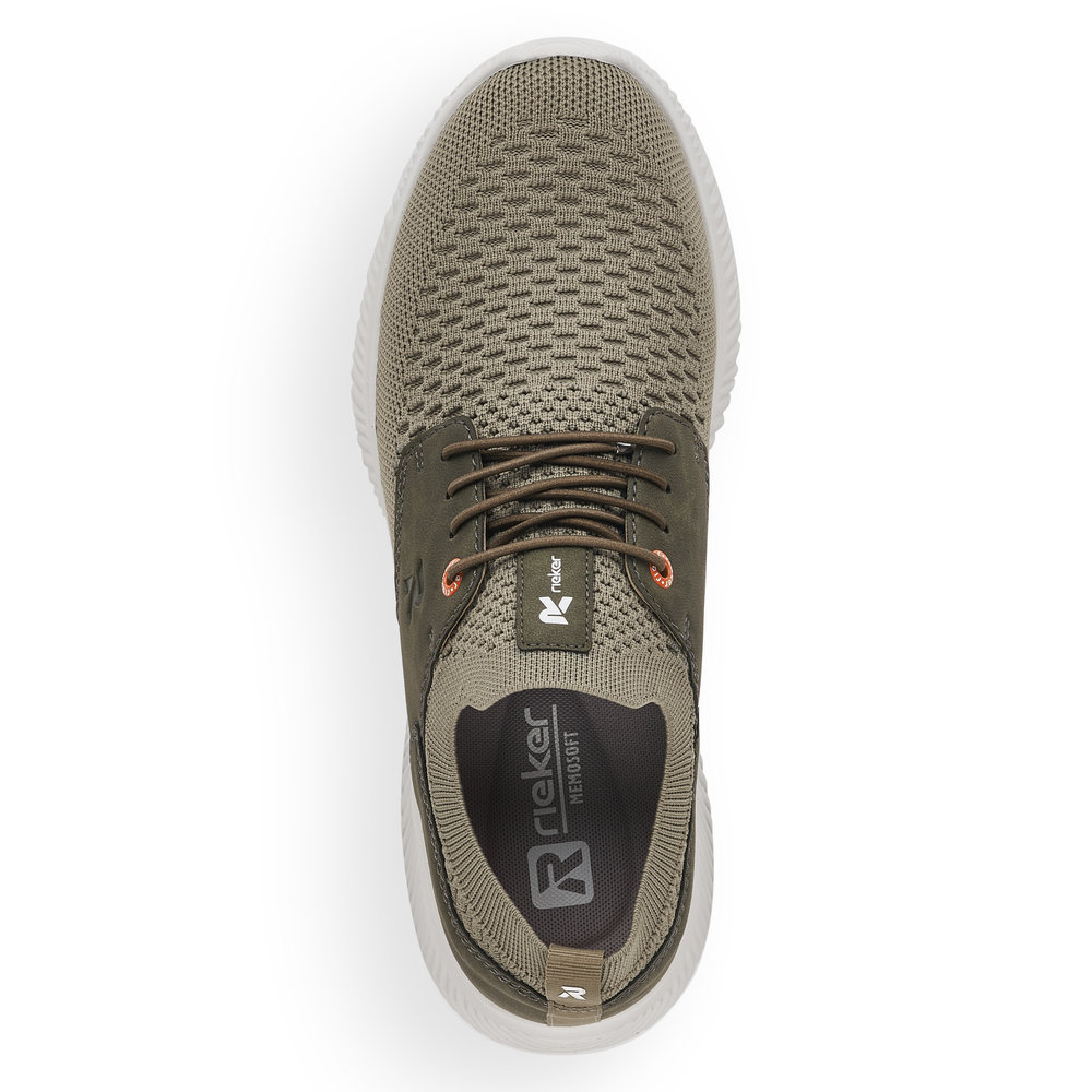 Tennis homme à enfiler, largeur confort, coloris vert bronze RIEKER EVOLUTION 07401-52 (A) – Image 5