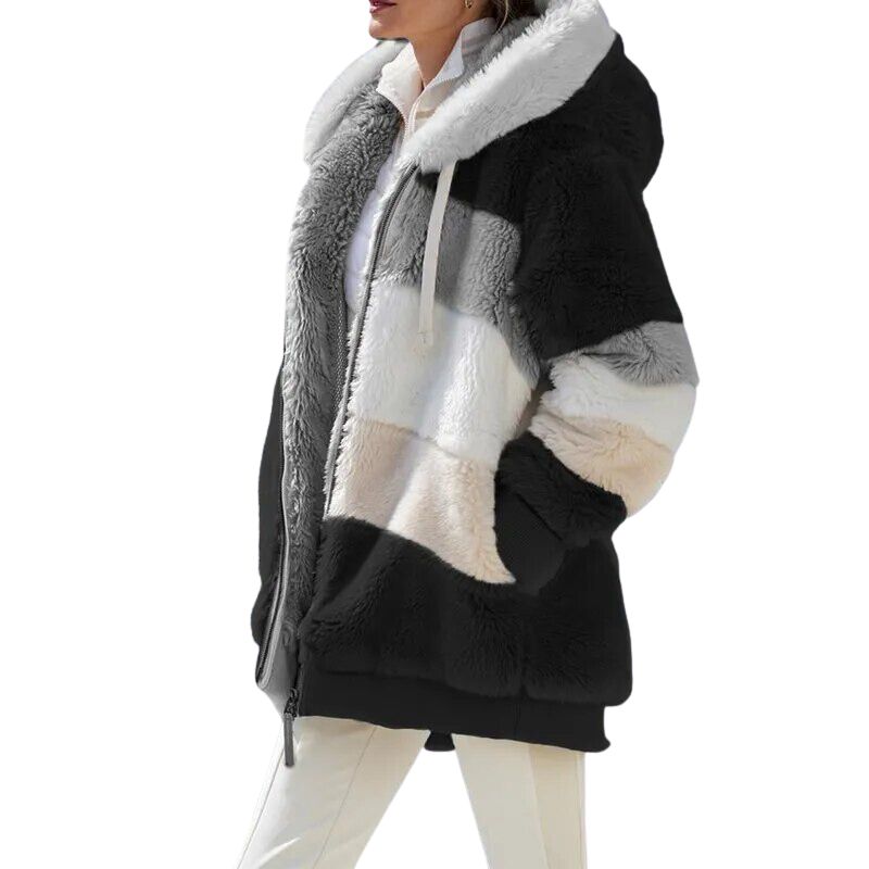 Manteau ski femme chaud en polaire coloré – Image 7