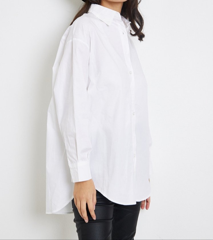 Chemise blanche basic taille unique April Vintage – Image 2