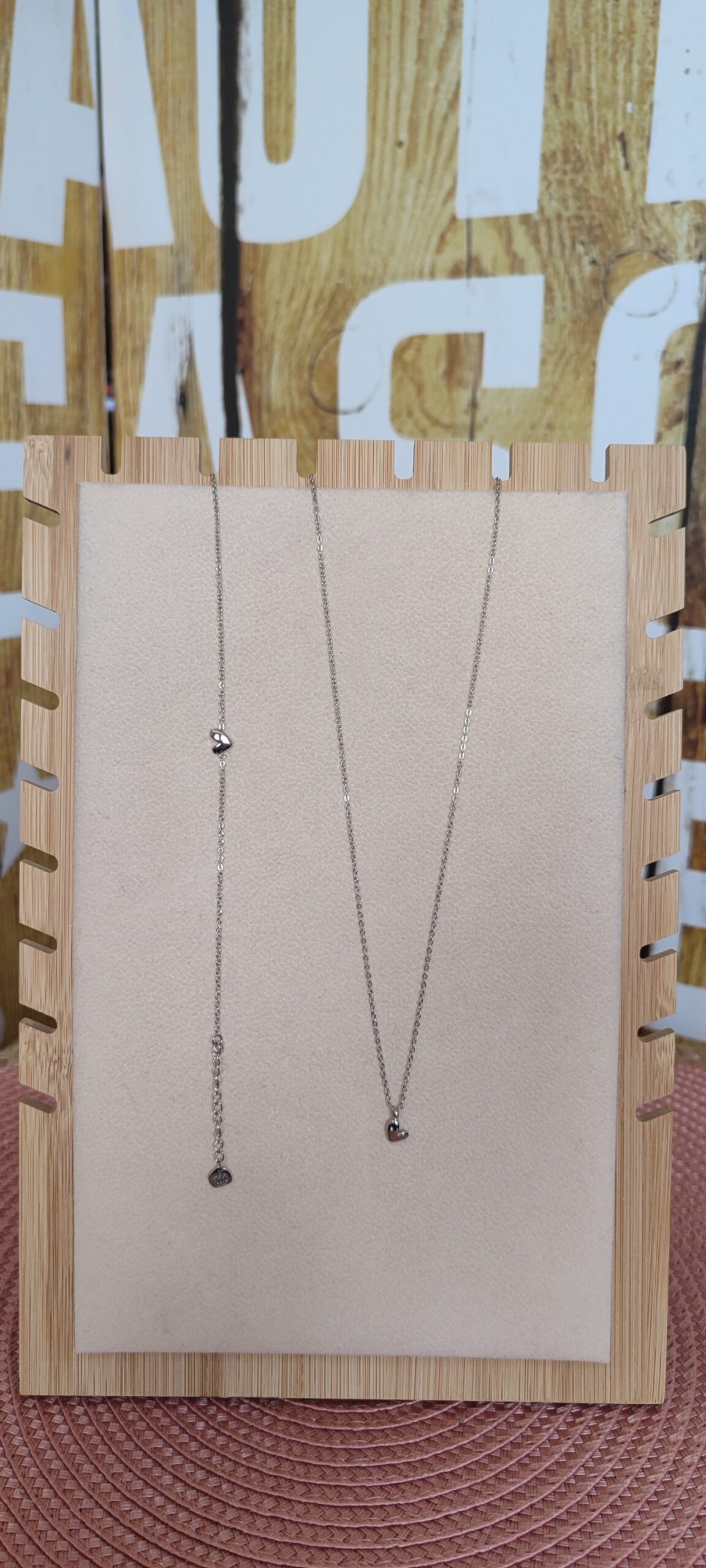 Bracelet coeur minimaliste argenté acier inoxydable Lolo yaya – Image 3