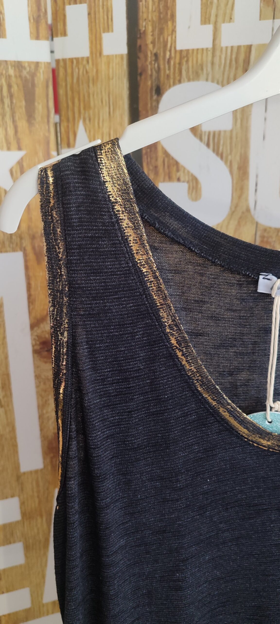 Débardeur unis et doré taille unique – Image 9