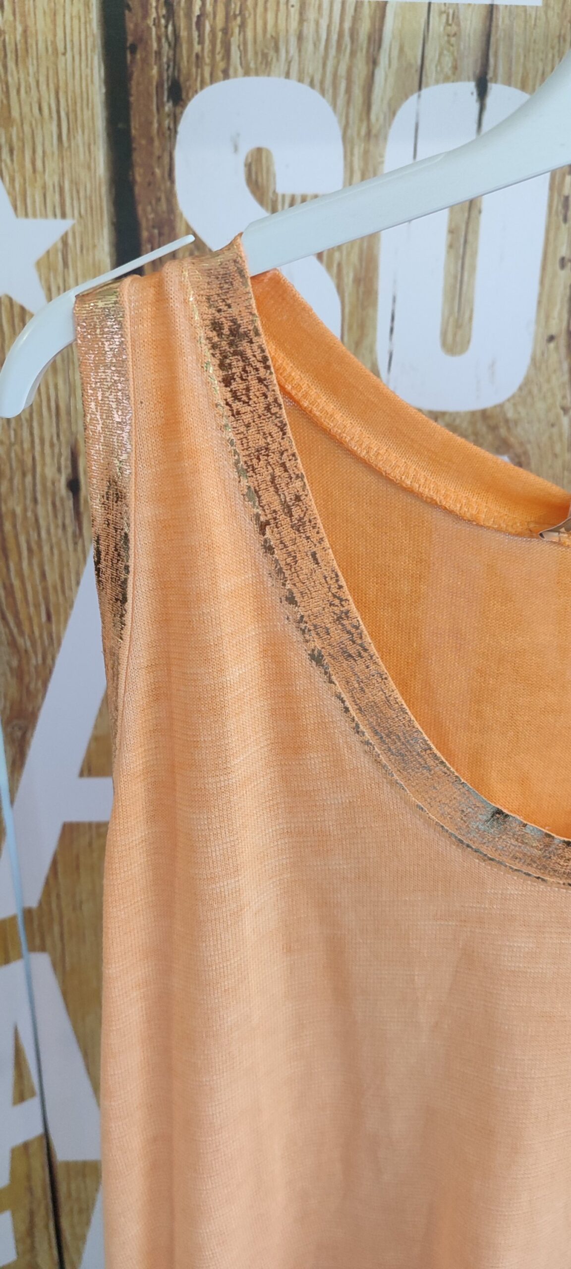 Débardeur unis et doré taille unique – Image 4