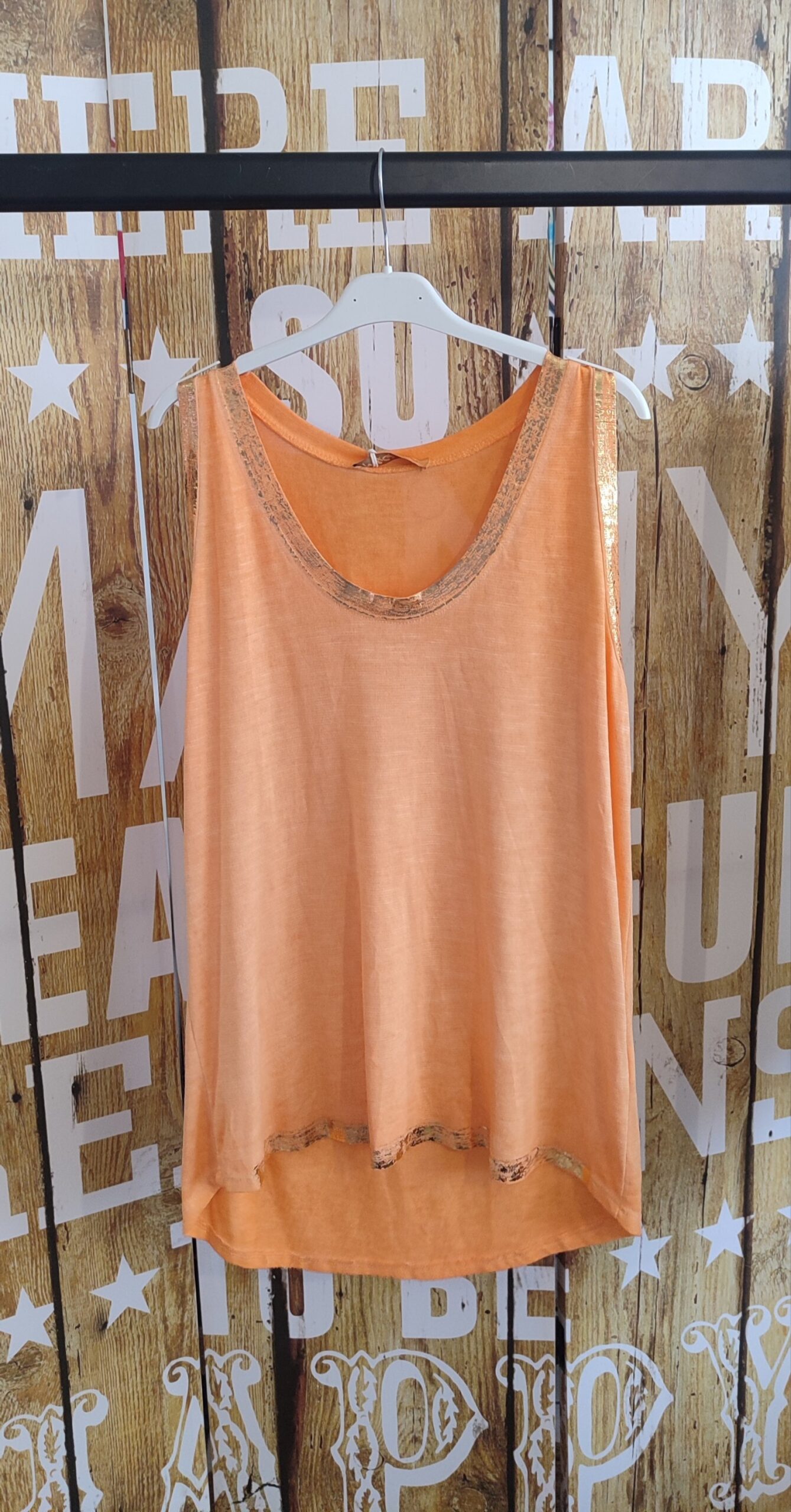 Débardeur unis et doré taille unique – Image 5