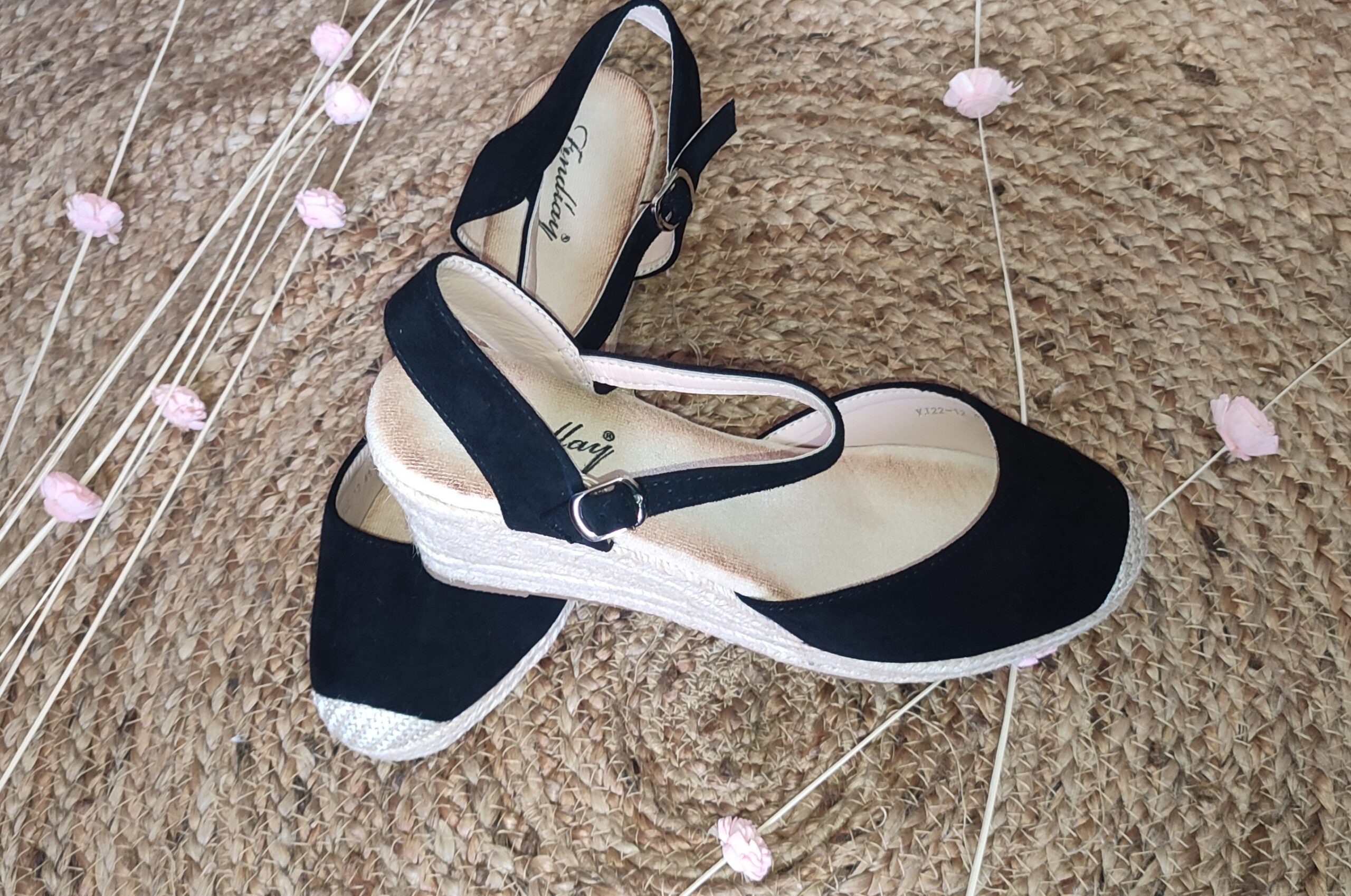 Espadrilles compensées noires Findley – Image 3