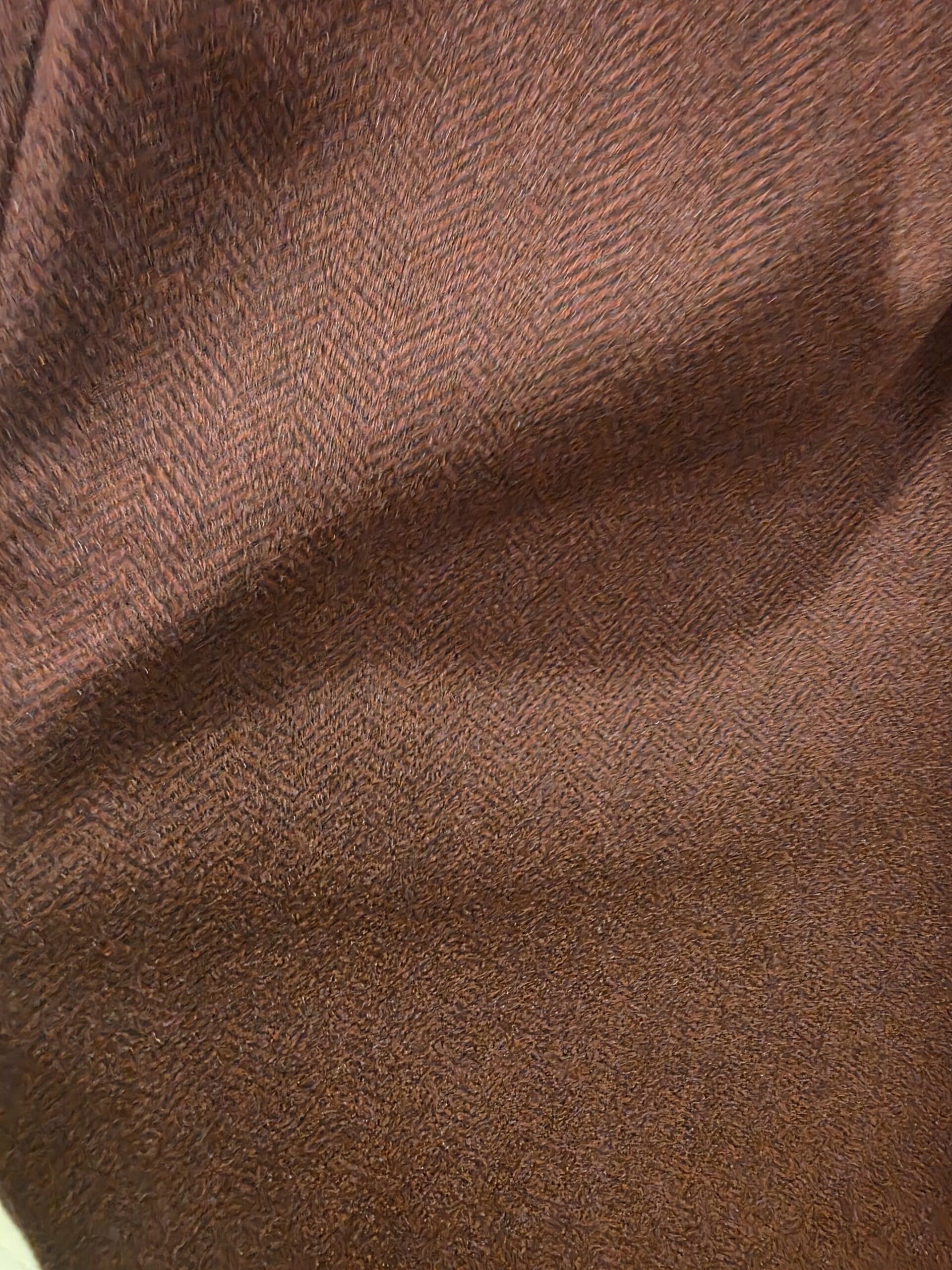 Pantalon palazzo épais poches et ceinture bordeaux belle taille – Image 2