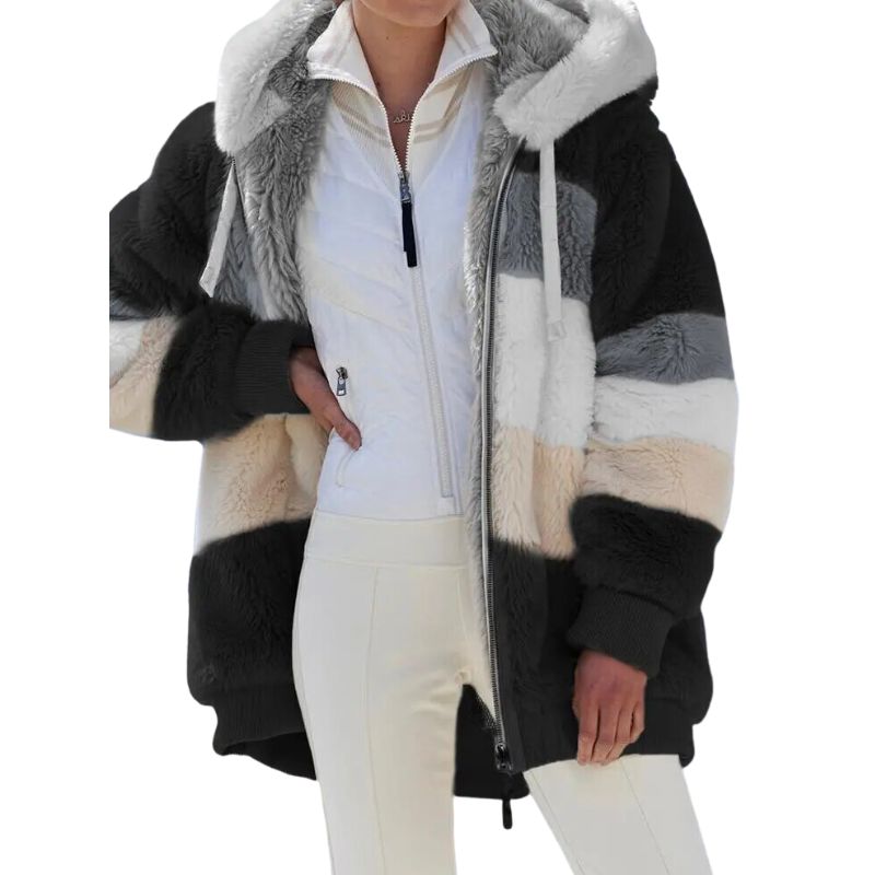 Manteau ski femme chaud en polaire coloré – Image 8