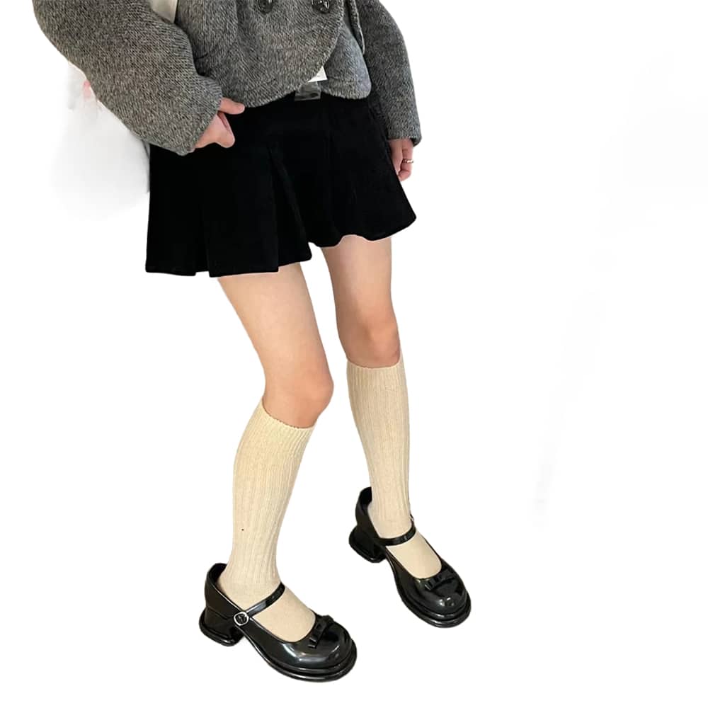 Chaussettes hautes femme en laine – Image 4