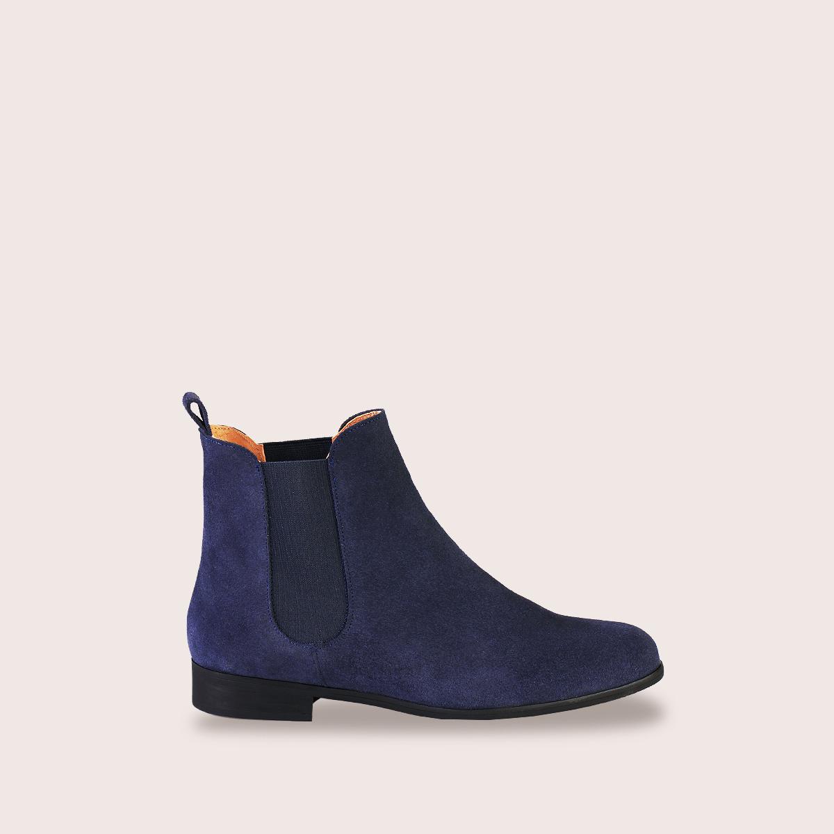Bottines Chelsea en cuir suédé marine – Denise