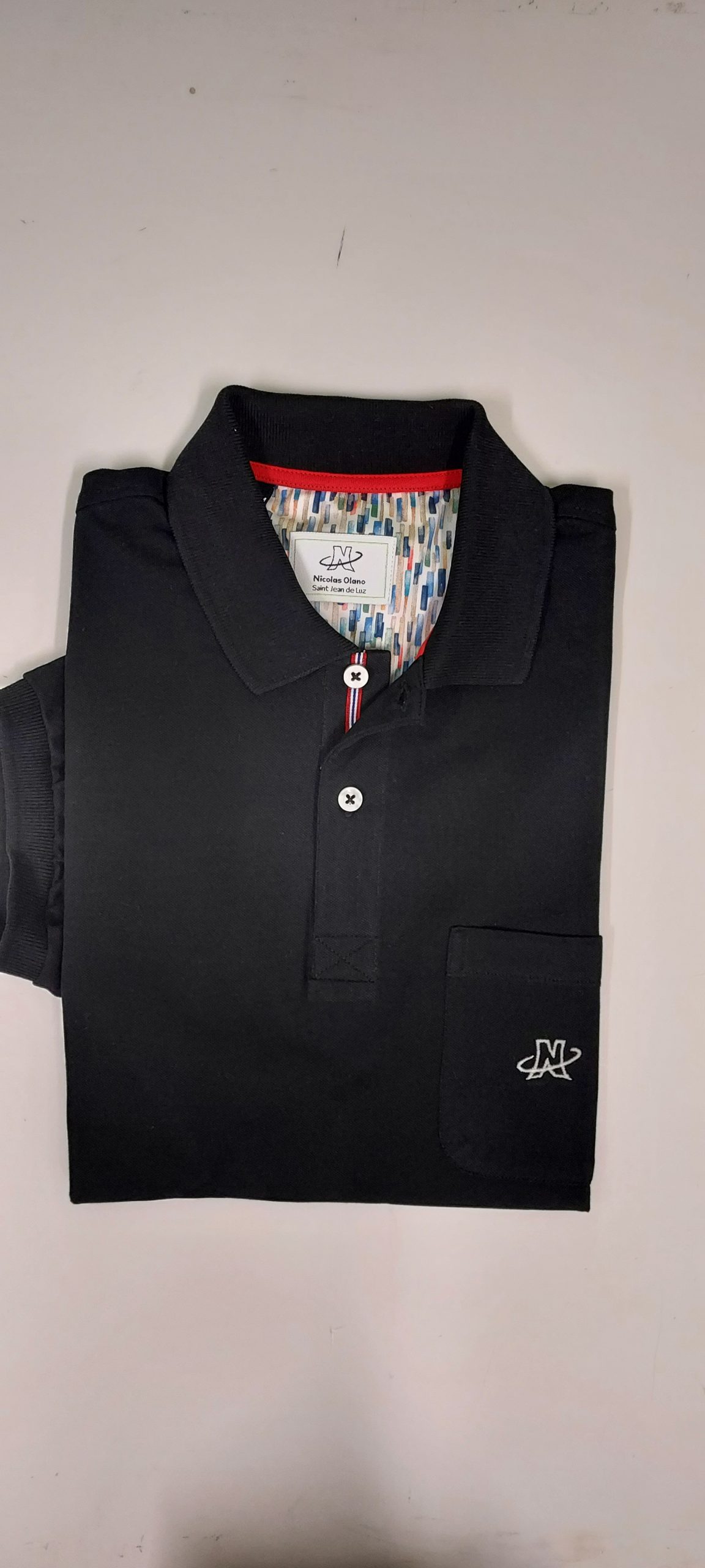 POLO MANCHES COURTES 1060 NOIR