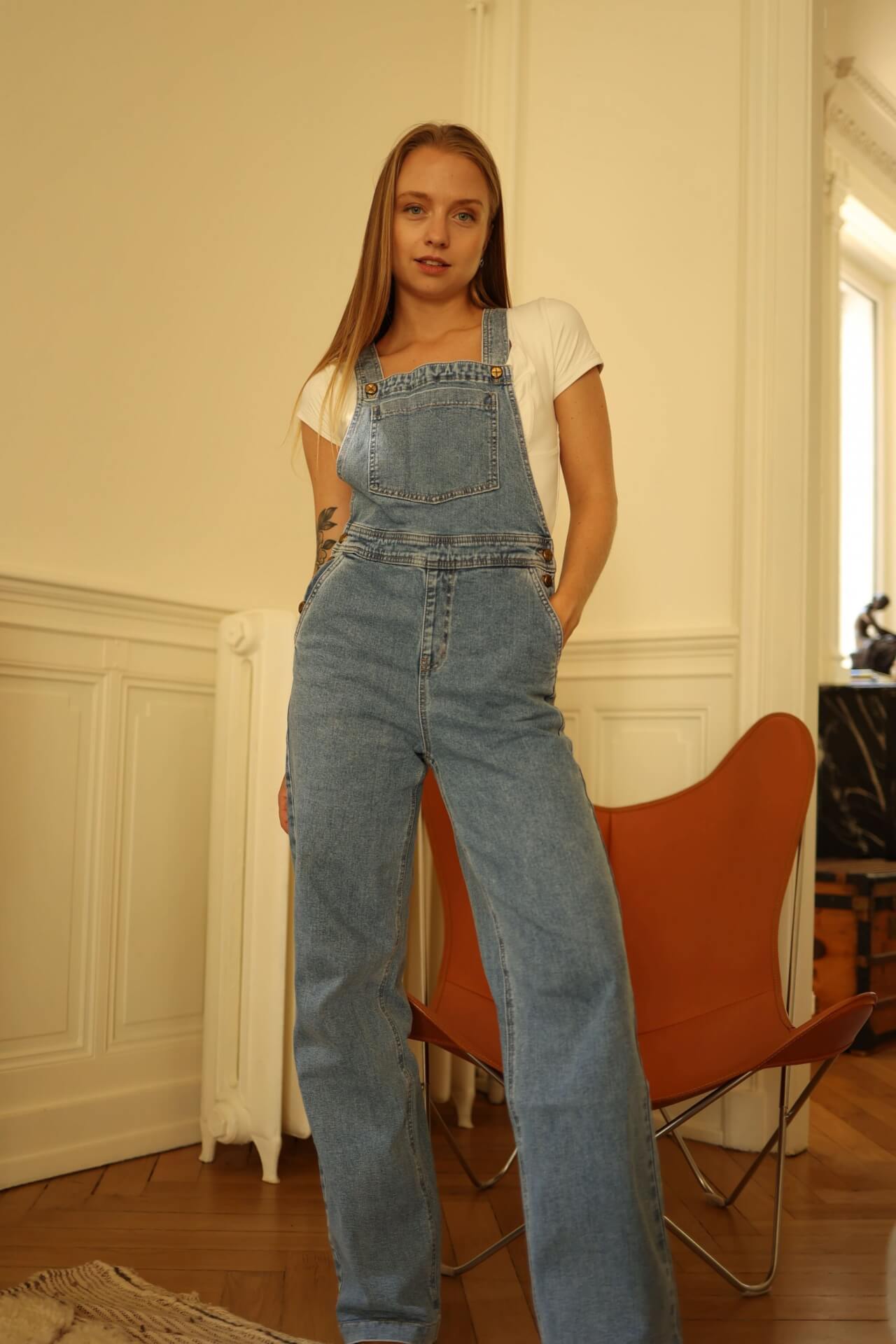 Salopette en jean flare – Image 7