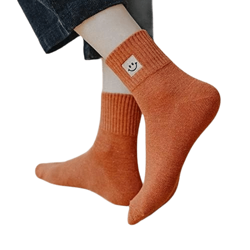 Chaussette smiley en coton – Image 2