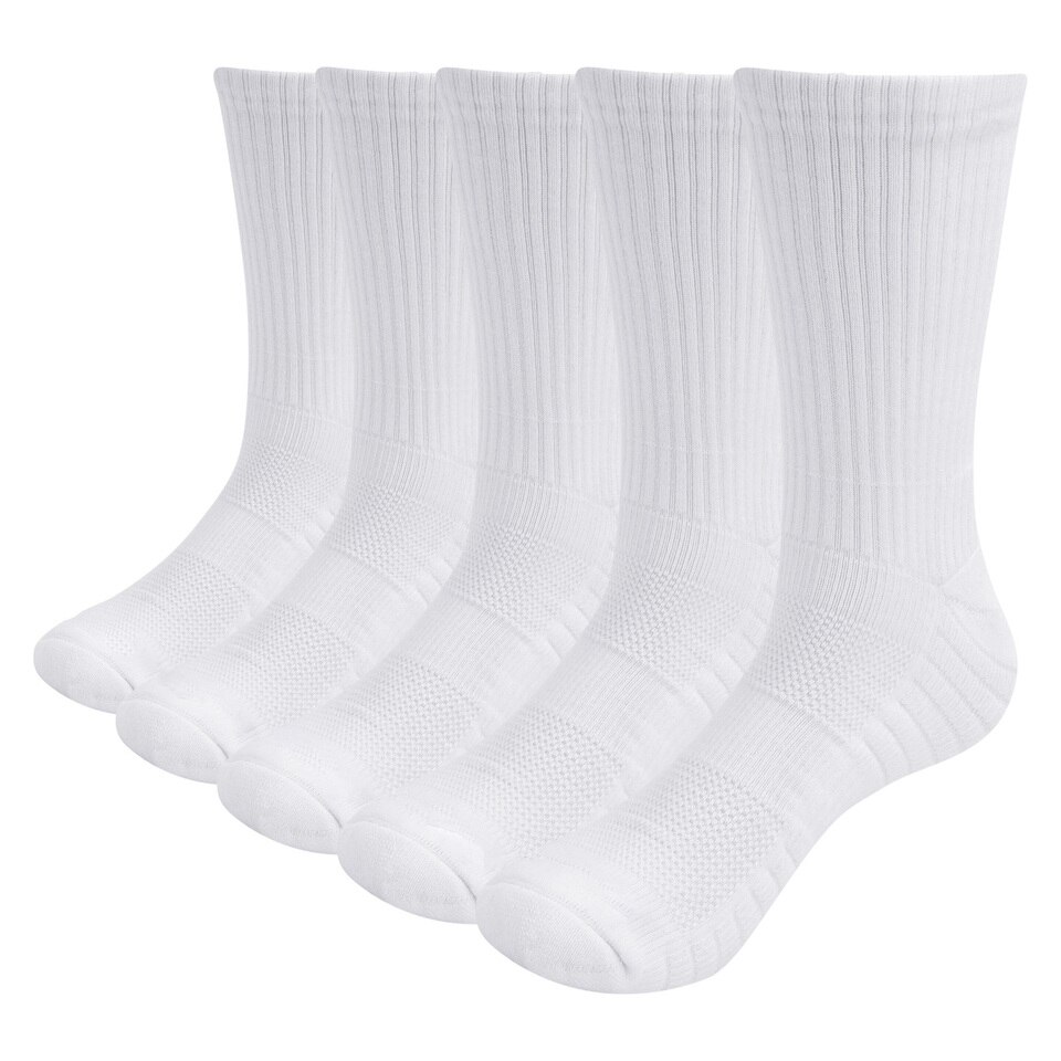 5 paires de Chaussettes Blanches en Coton respirant