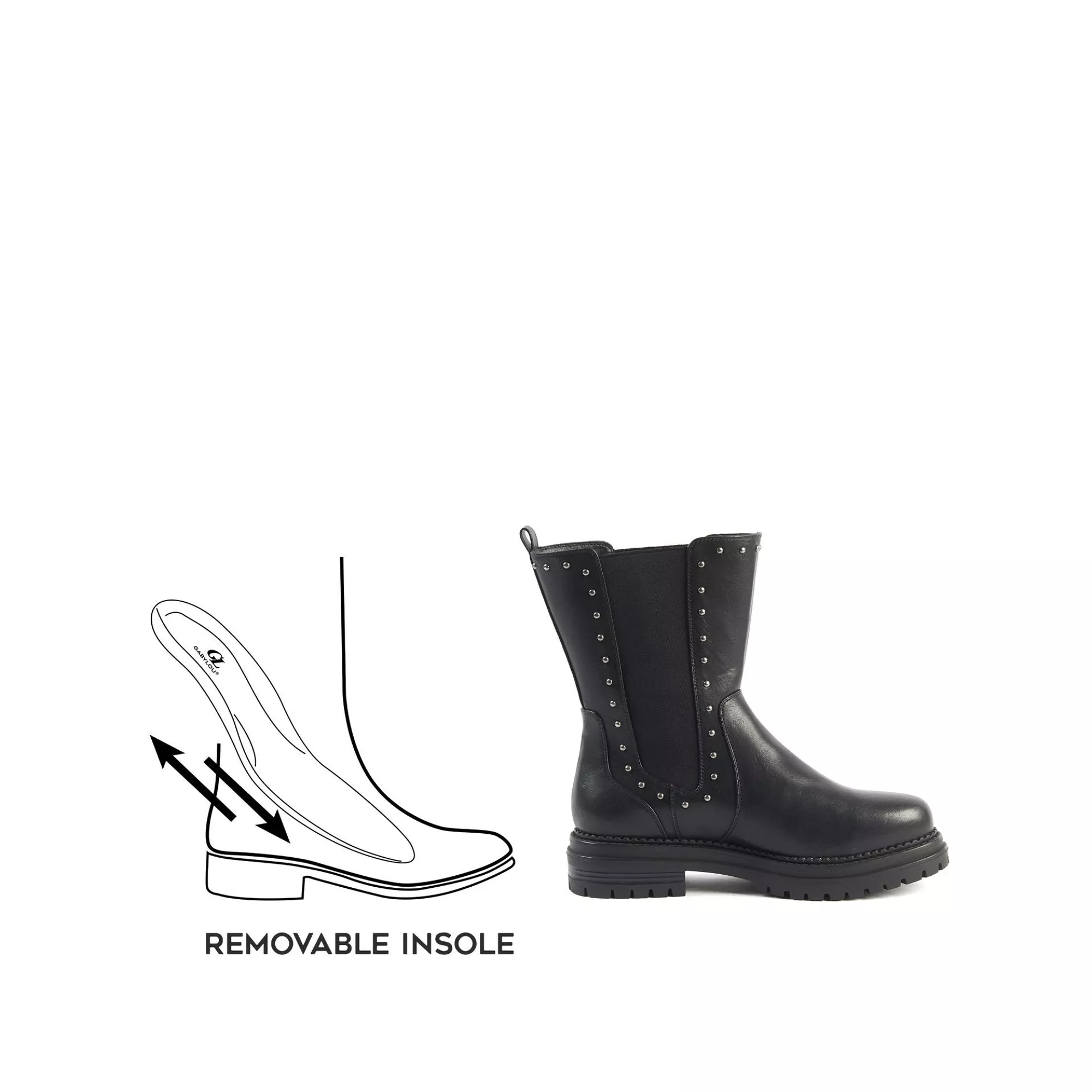 Bottines à clous pour pieds larges 2XL Jade – Gabylou – Image 3