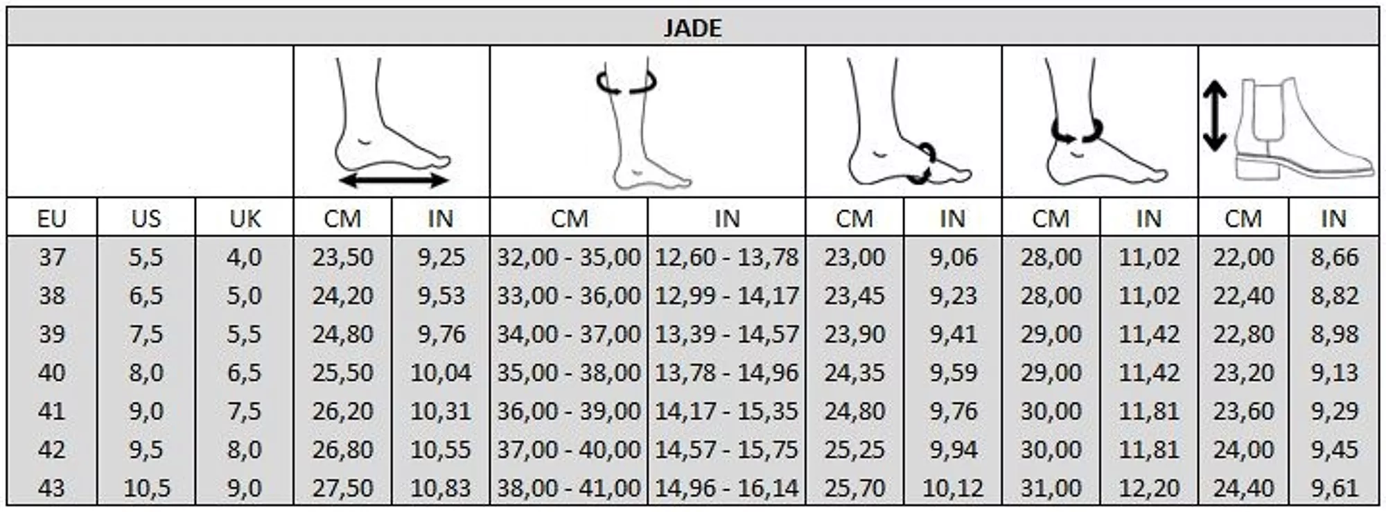 Bottines à clous pour pieds larges 2XL Jade – Gabylou – Image 5