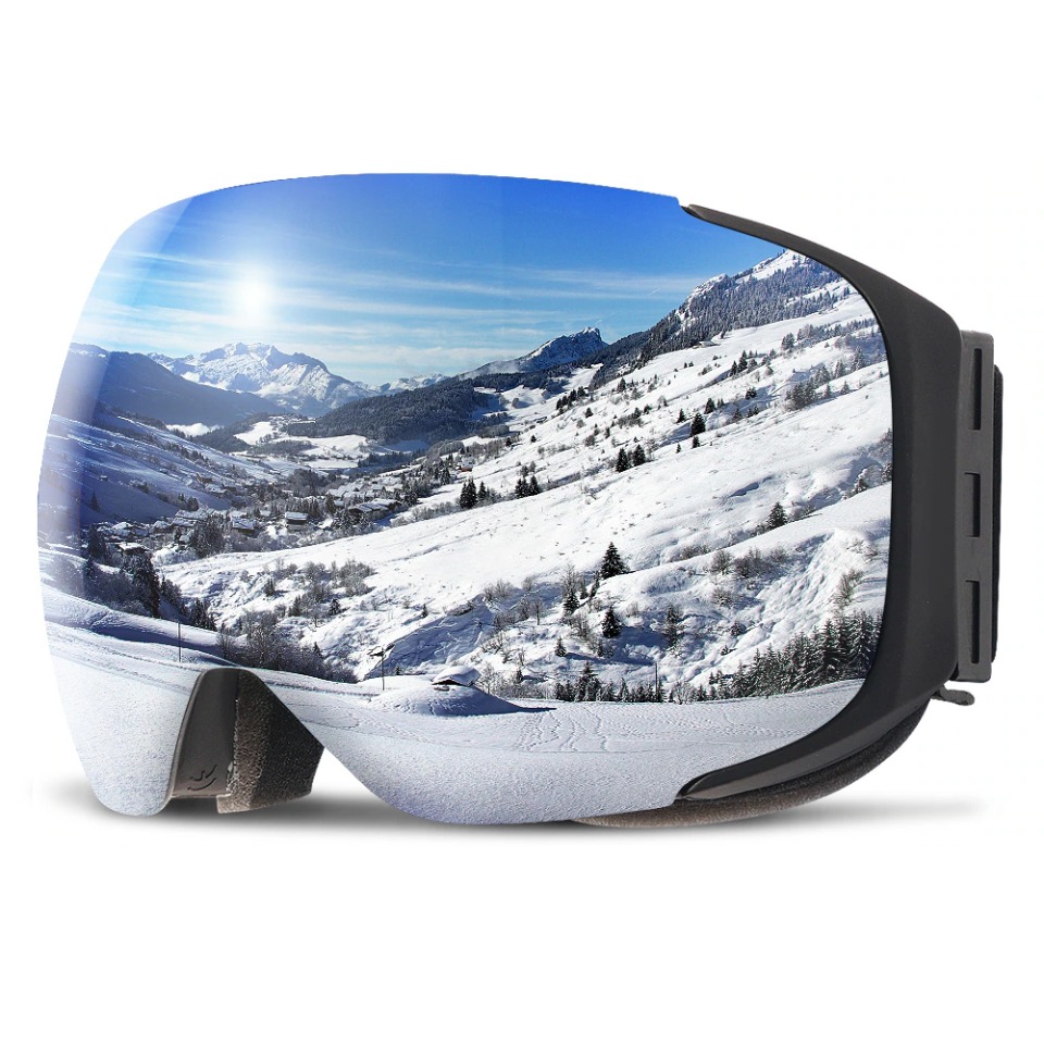 Lunette de ski masque à lentille interchangeable anti-buée – Image 4