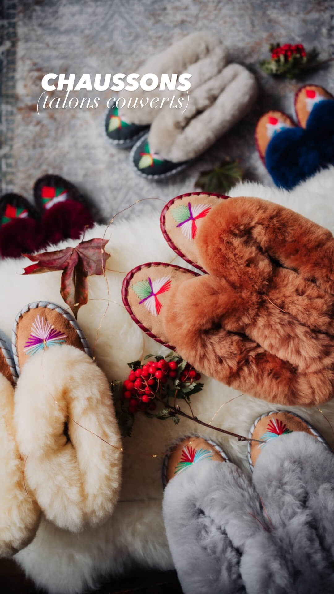 Chaussons et pantoufles fourrés Gingerbread – Taille 39 – Image 3