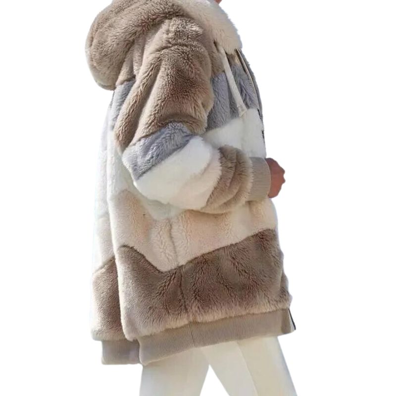 Manteau ski femme chaud en polaire coloré – Image 4