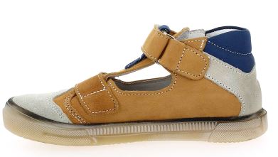 BELLAMY Selfi Sandales montantes garçon 2 velcros Coloris camel / marine – Image 4