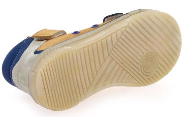 BELLAMY Selfi Sandales montantes garçon 2 velcros Coloris camel / marine – Image 7