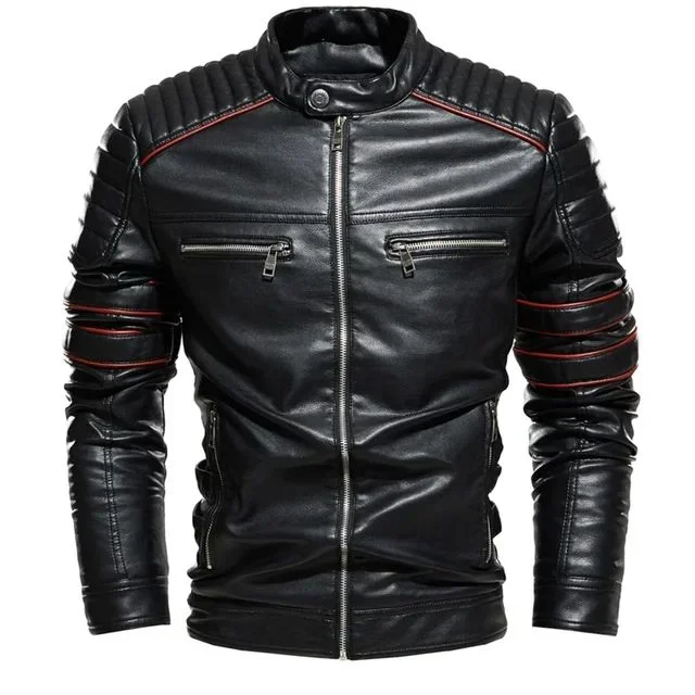 Blouson cuir chaud homme