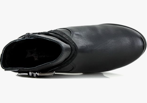 Boots femme Talon compensé Fermeture éclair cuir lisse pointure 37 MEPHISTO STACY coloris noir – Image 4