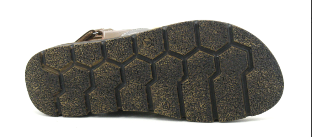 Sandale femme Semelle compensée Cuir souple Doublure cuir Velcro PEDRO TORRES Coloris argent / or / cuivre – Image 2