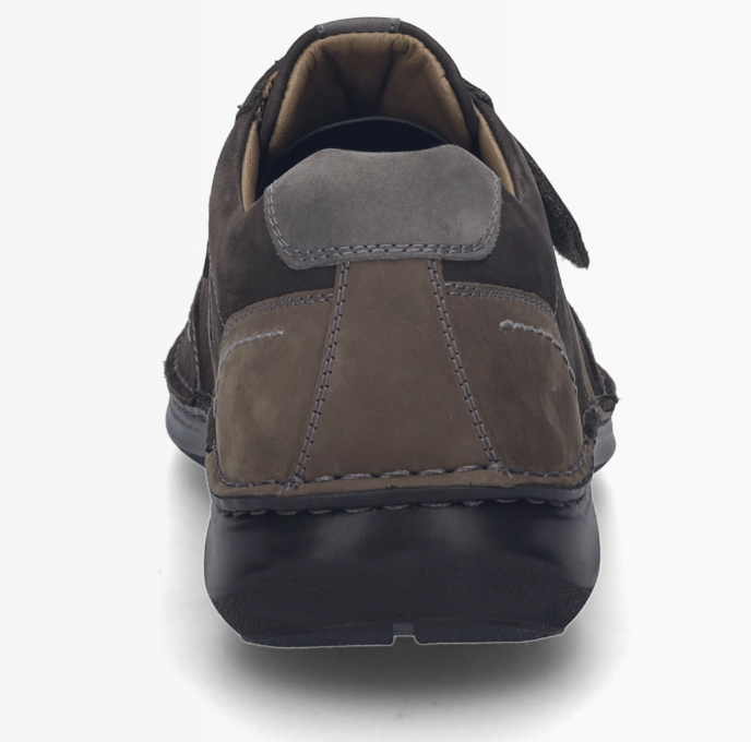 Chaussure homme Velcro élastique Cuir Doublure cuir Extra large Semelle intérieure amovible JOSEF SEIBEL new anvers 15 Coloris marron – Image 4