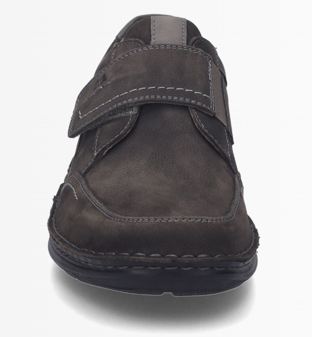 Chaussure homme Velcro élastique Cuir Doublure cuir Extra large Semelle intérieure amovible JOSEF SEIBEL new anvers 15 Coloris marron – Image 5