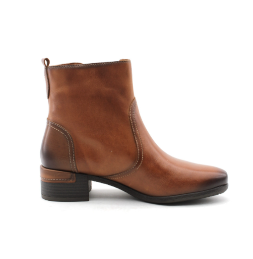 Bottine cuir femme Talon fantaisie Fermeture éclair PIKOLINOS MALAGA coloris marron (brandy) – Image 3