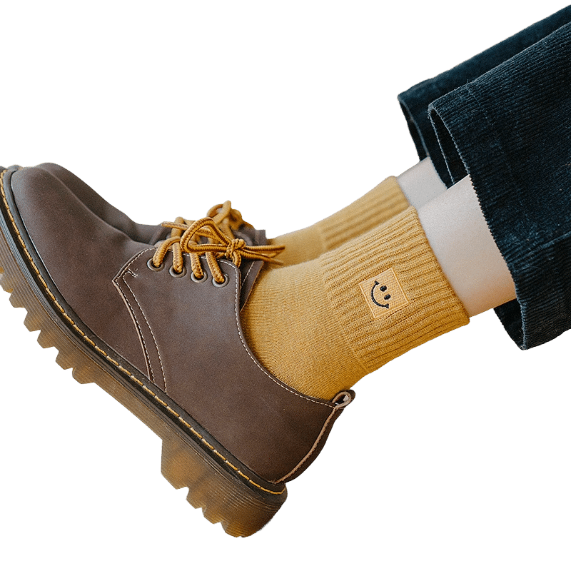 Chaussette smiley en coton – Image 3