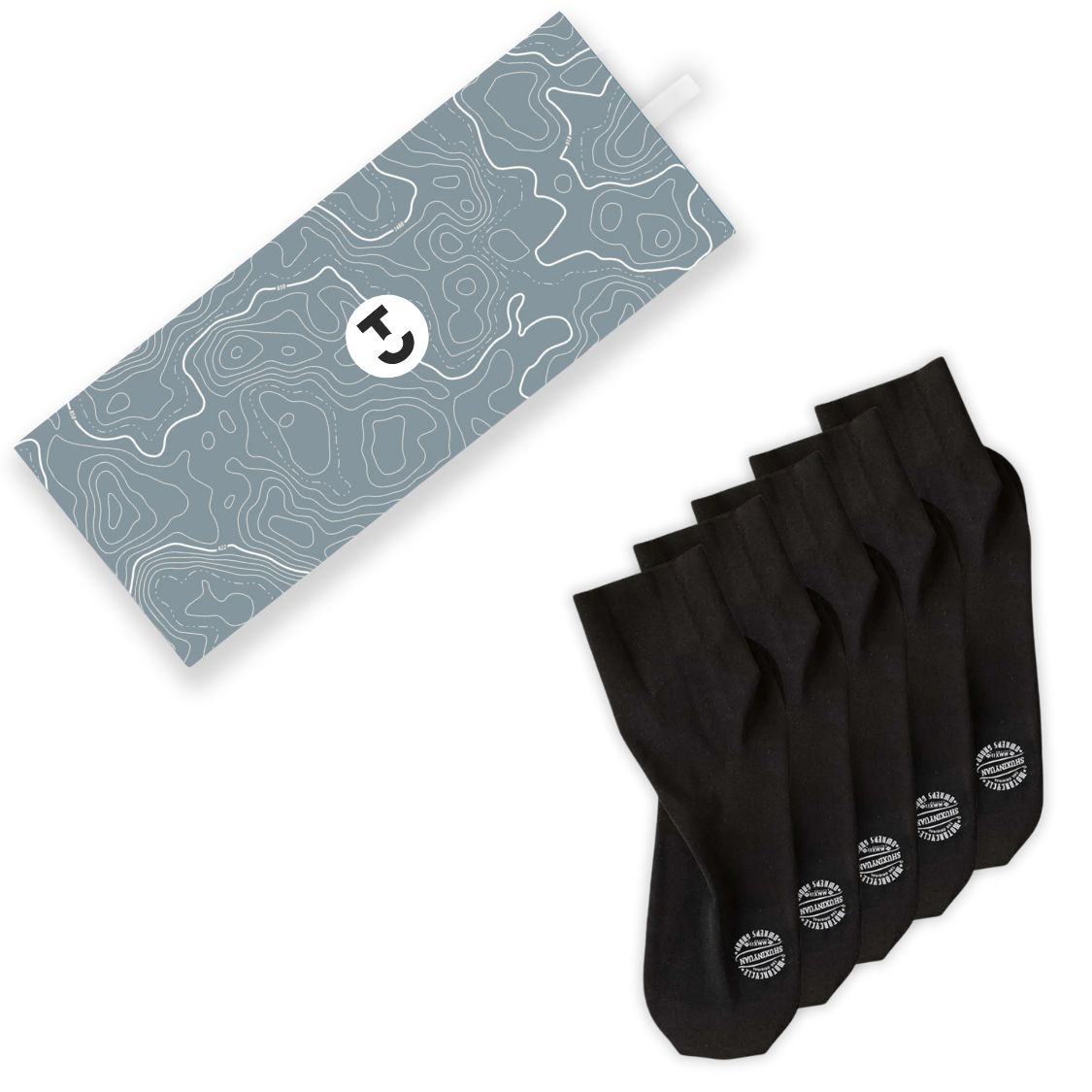 Chaussettes sans coutures été noir pour Femme