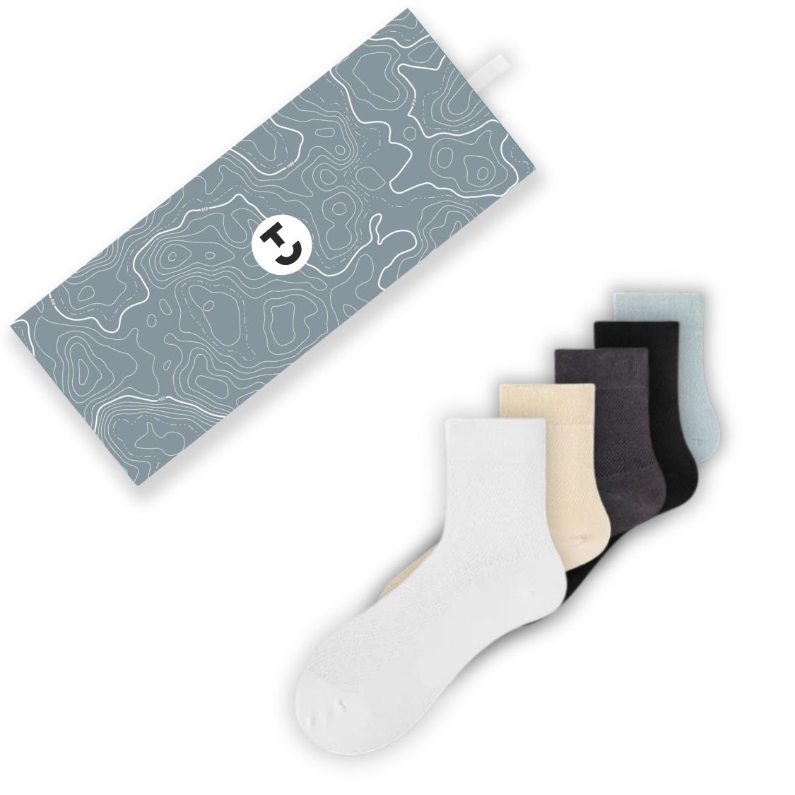 Chaussettes sans couture pour femme et homme – Lot de 5 paires