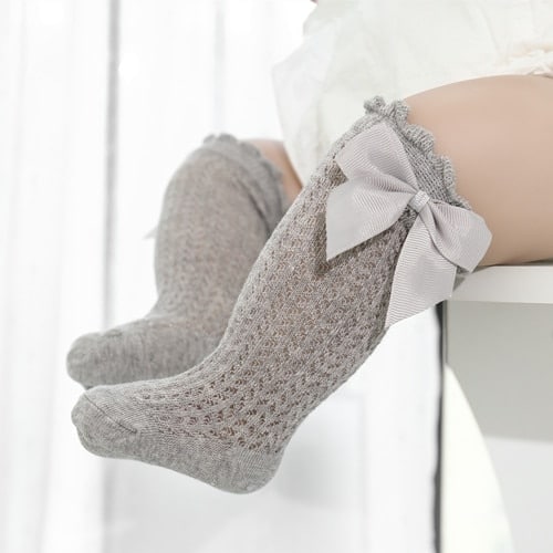 Chaussettes avec noeud pour bébé – Image 3