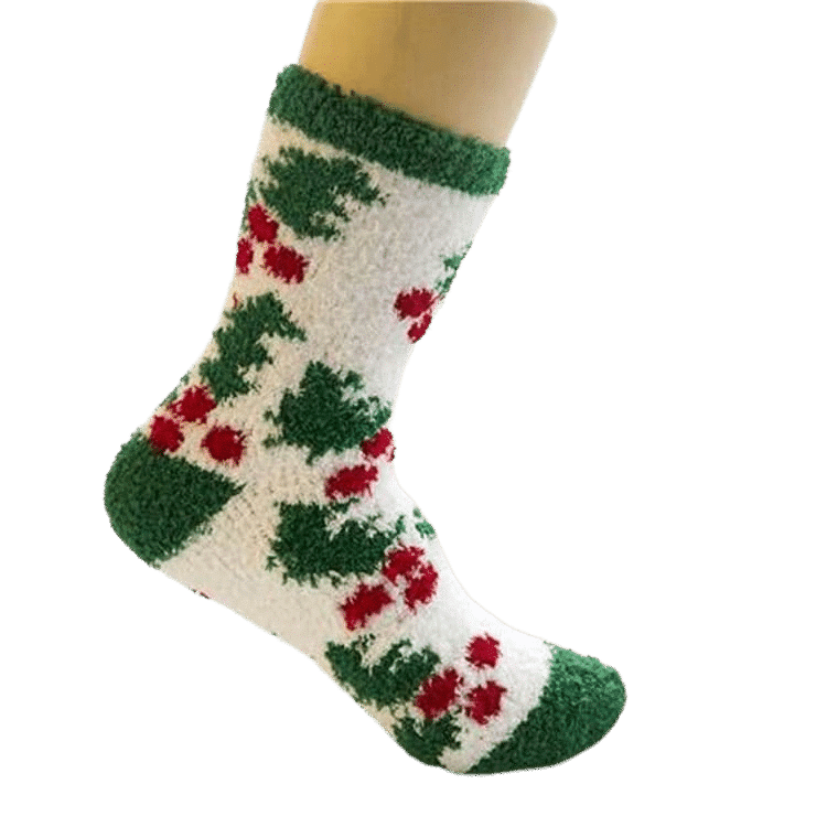 Chaussettes de noel fourrees