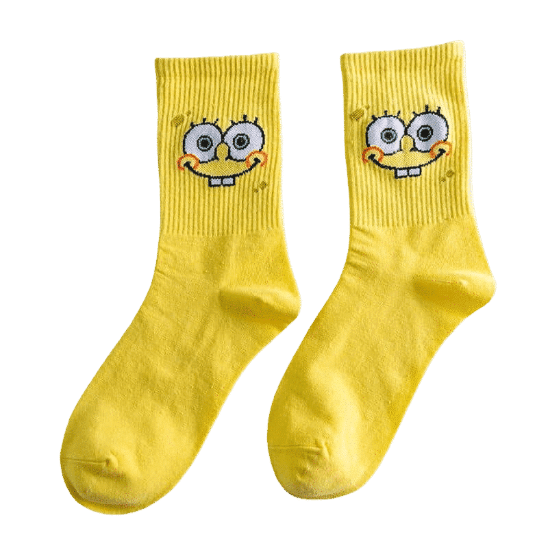 Chaussettes du dessins animés Bob l’éponge