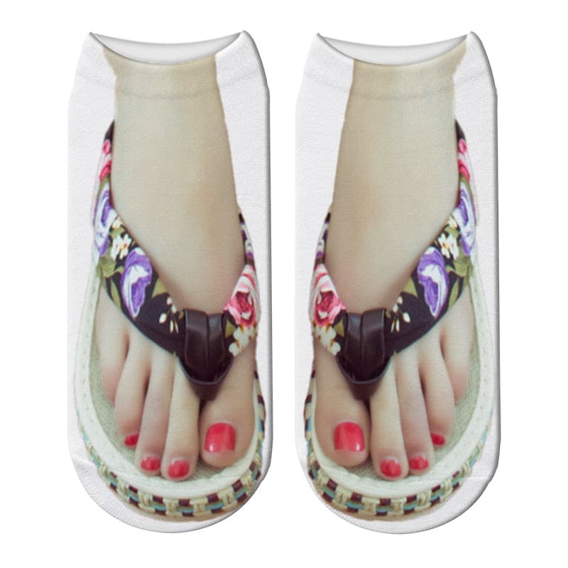 Chaussettes sandales imprimées en 3D – Image 3