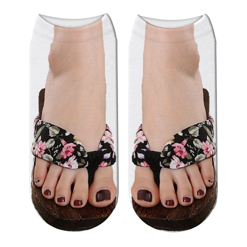 Chaussettes sandales imprimées en 3D – Image 2