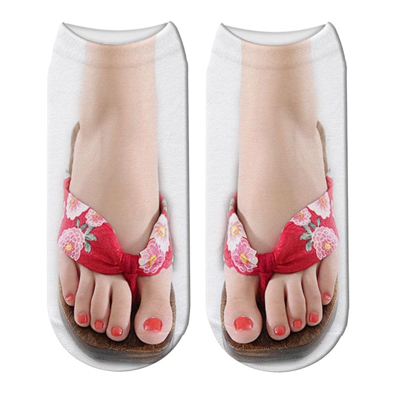 Chaussettes sandales imprimées en 3D – Image 4