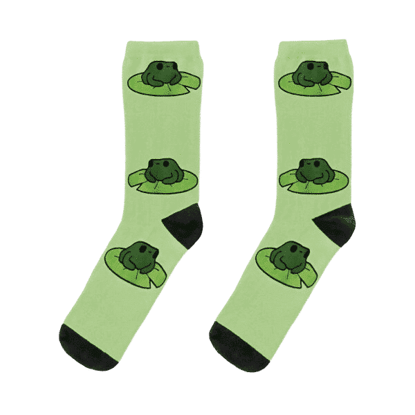 Chaussettes unisexes à motif grenouille