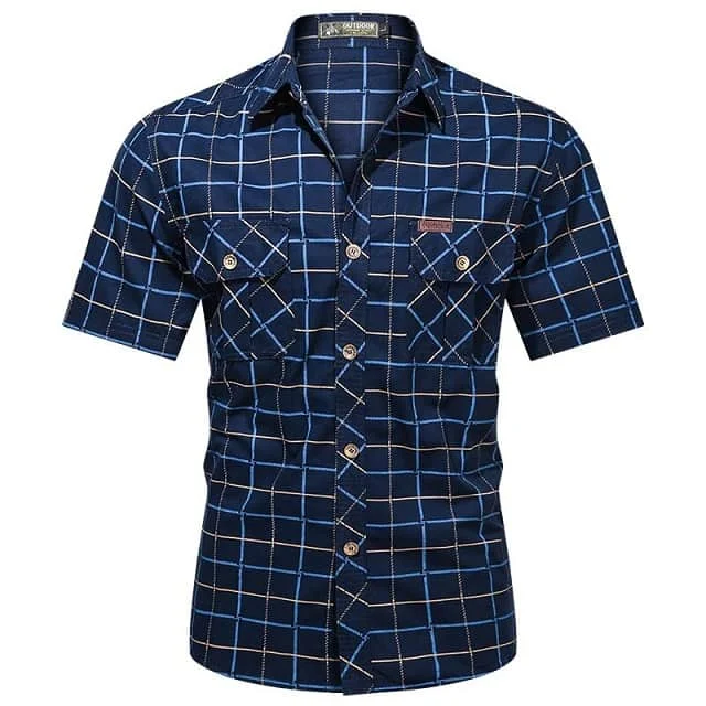Chemise à carreaux homme