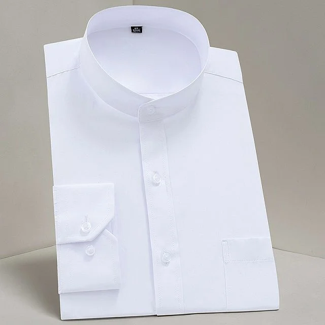 Chemise homme à col mao