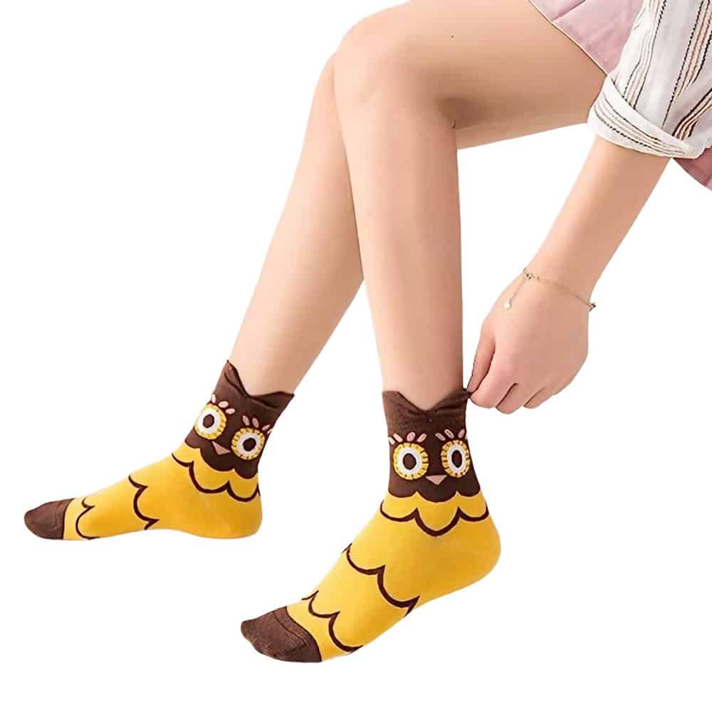 Chaussette hibou femme – Image 4