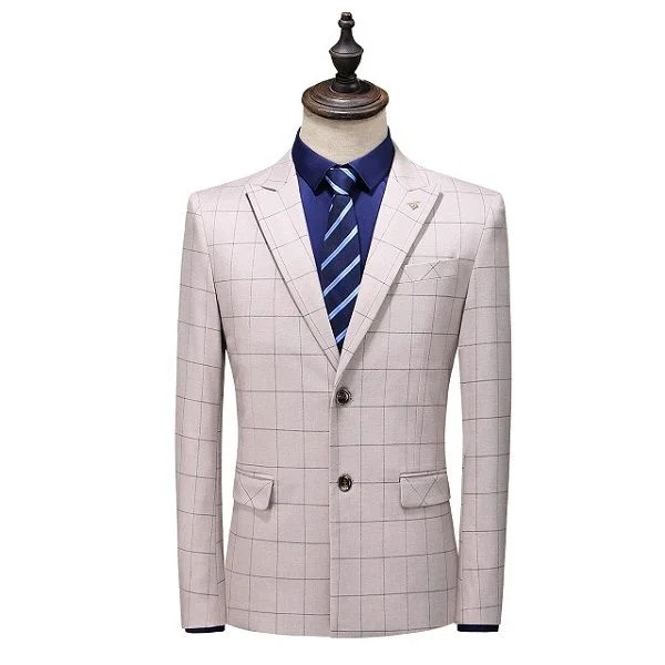 Costume 3 pieces à carreaux – Image 3