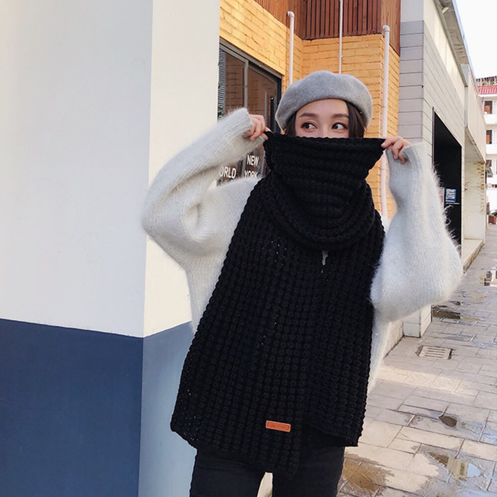 Echarpe épaisse et longue faite à la main – Image 5