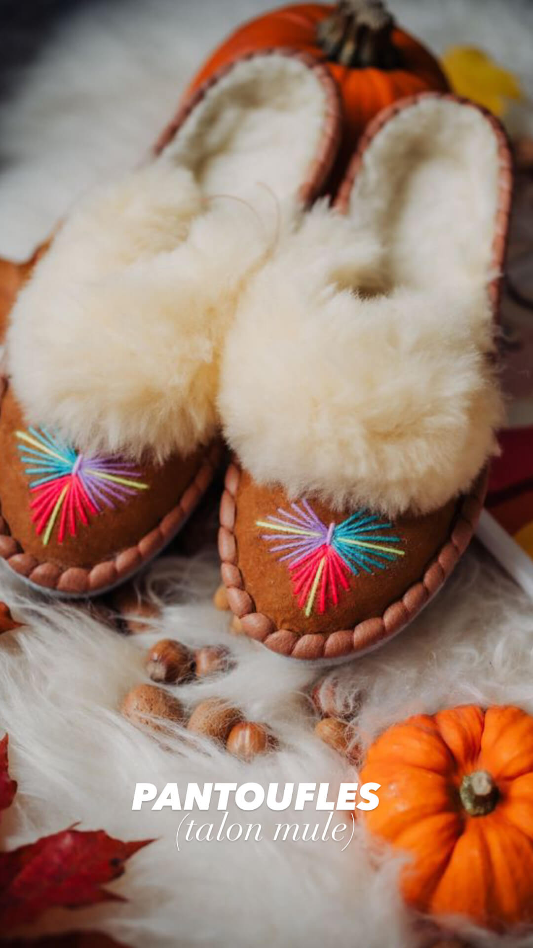 Chaussons et pantoufles fourrés Gingerbread – Taille 39 – Image 2