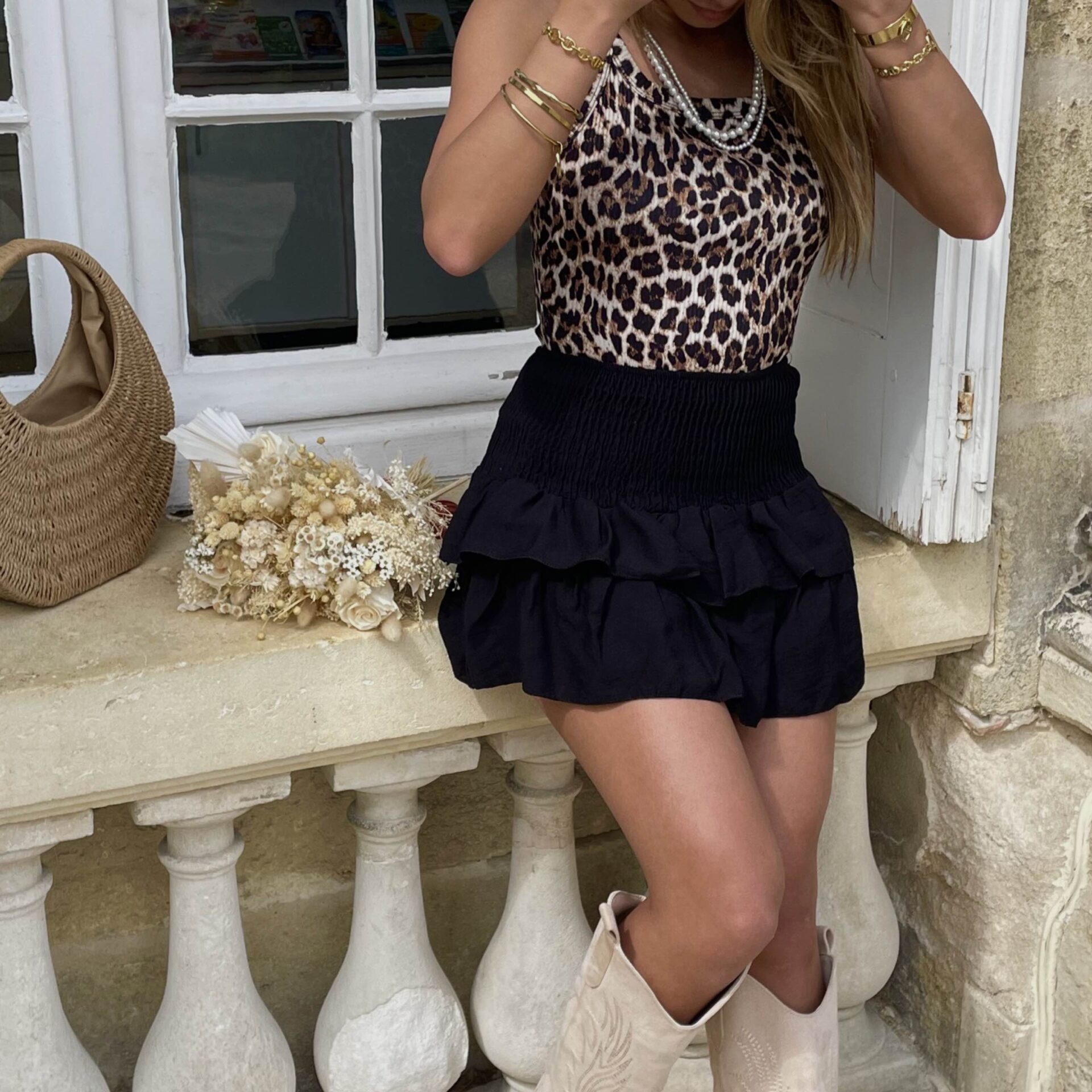 Jupe/short POLINA noir – Image 2