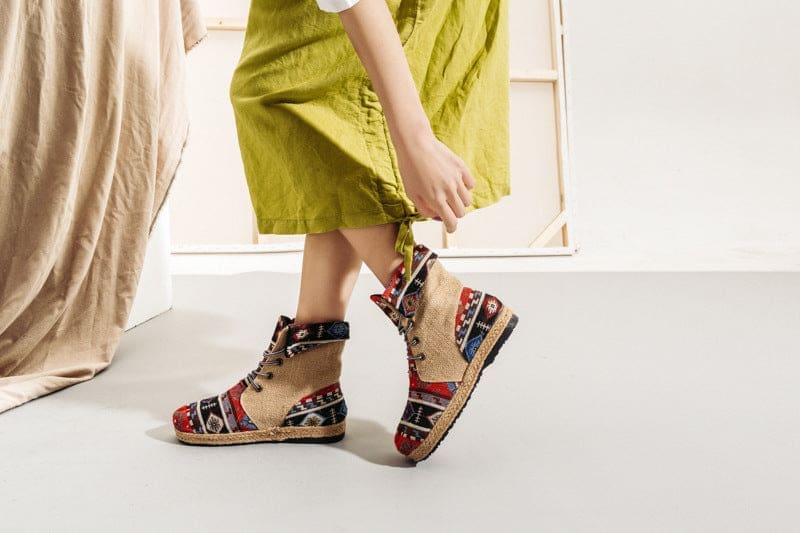 Botte Indienne Navajo Rouge – Image 5